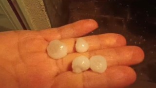 Kayseride dolu yağışı etkili oldu