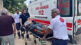 Kaza yapan ehliyetsiz sürücü yaralandı