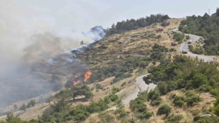 Manisa Büyükşehir İtfaiyesi evleri yanmaktan kurtardı