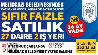Melikgazi Belediyesinden ev veya işyeri sahibi olmak isteyenlere büyük fırsat
