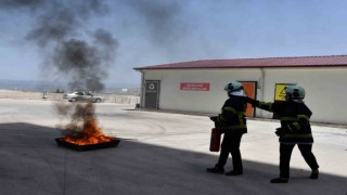 Sağlık çalışanlarına yangın eğitimi