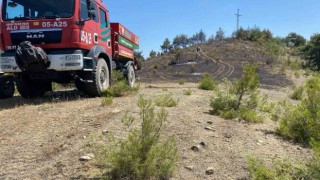 Samsunda örtü yangını