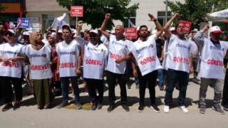 Vanda işten çıkarılan işçilerin eylemi iki ayını tamamladı