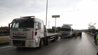 Yağışlı hava kazayı da beraberinde getirdi