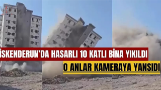 10 katlı binanın yerle bir olduğu anlar kamerada