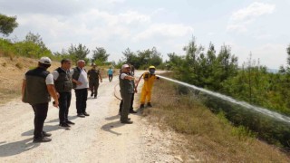 Adanada orman yangını riskine karşı tatbikat gerçekleştirildi