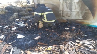 Antakyada konteyner yangını