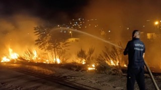 Asi nehri kenarında çıkan yangın söndürüldü