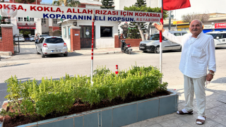 Çiçeklerimi kopardıklarında canımdan et koparıyorlar' diyen berberin yazdığı not ilgi çekiyor