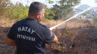 Defne’de çıkan bahçe yangını söndürüldü