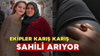 Depremde vefat eden annesinden kalan yüzüğü kaybeden genç kızın paylaşımı sonrası ekipler karış karış sahili arıyor