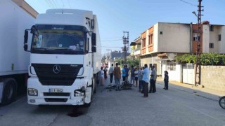 Hatayda motosiklet tırla çarpıştı: 1 ölü