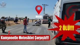 Kamyonetle çarpışan motosikletteki 2 kişi öldü