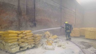 Lostik deposunda çıkan yangın söndürüldü