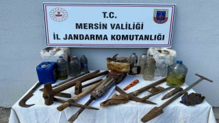 Mersinde kaçak kazı yapan şahıs yakalandı