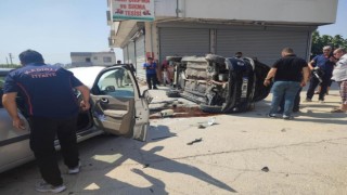 Osmaniyede iki otomobil çarpıştı: 2 yaralı