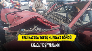 TOFAŞ’ın hurdaya döndüğü kazada 7 kişi yaralandı