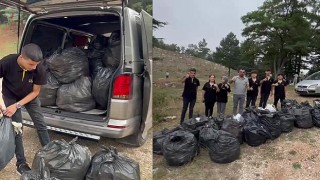 Yemek videosu çekmek için gitmiştiler minibüs dolusu çöple geri döndüler