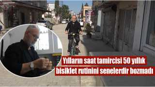 Yılların saat tamircisi 50 yıllık bisiklet rutinini senelerdir bozmadı