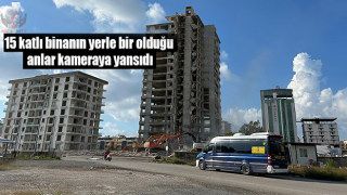 15 katlı binanın yerle bir olduğu anlar kameraya yansıdı