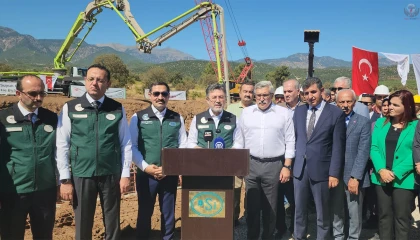 Bakan Yumaklı, Tahtaköprü Barajı sulama hattı çalışmalarını inceledi