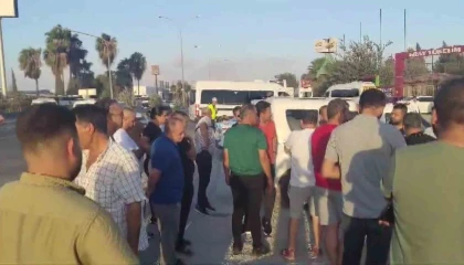 Ceza yiyen sürücü kendini ve aracını yakmaya çalıştı