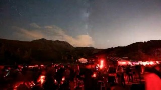 Davraz Kayak Merkezinde “Gökyüzü Gözlem Şenliği” düzenlendi