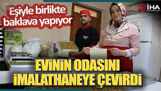 Depremzede çiftin aşk baklavası
