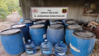 Hatayda 1550 Litre kaçak alkol ele geçirildi