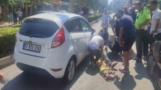 İşe geç kalmak istemedi, 10 metrede iki kaza yaptı