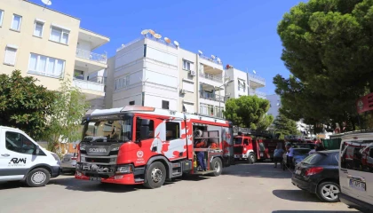 Klimadan çıkan yangın panik yaşattı