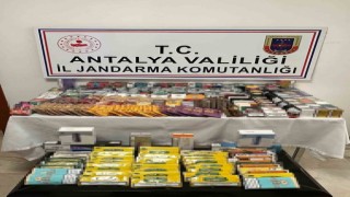 Manavgatta kaçak tütün ve sigara operasyonu