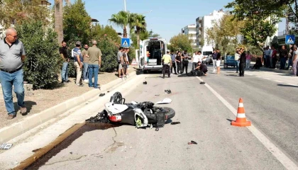 Mersinde patpat motosikletle çarpıştı: 1 ölü, 1 yaralı