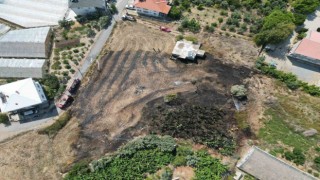 Okula yakın bölgede çıkan yangın paniğe neden oldu