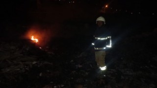 Samandağda moloz yangını