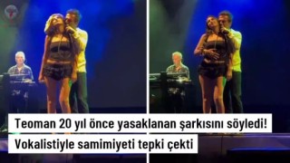 Teoman 20 yıl önce yasaklanan şarkısını söyledi! Vokalistiyle samimiyeti tepki çekti