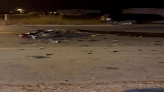 Ticari araç ile motosikletin çarpıştığı kazada 1 kişi hayatını kaybetti