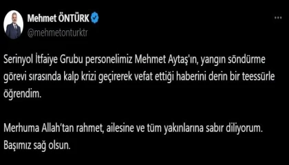 Yangına müdahale sırasında kalp krizi geçiren itfaiyeci hayatını kaybetti