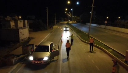 Alkollü sürücüler dronla tespit edildi