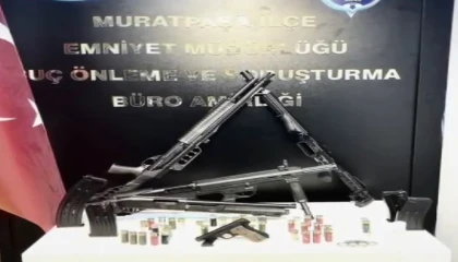 Antalyada 4 farklı adrese eş zamanlı silah operasyonu: 4 gözaltı