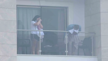 Antalyada 5 yıldızlı otelde yangın paniği