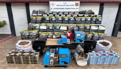 Antalyada kaçak sigara operasyonu