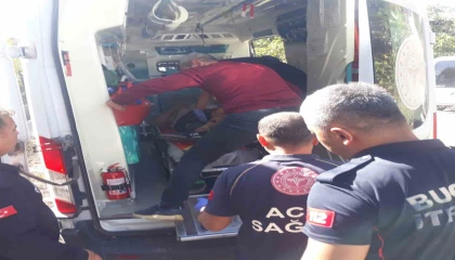 Ayağını çapa makinesine kaptıran şahıs yaralandı