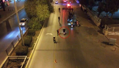 Denetimden kaçmaya çalışan motosiklet sürücüsü yakalandı