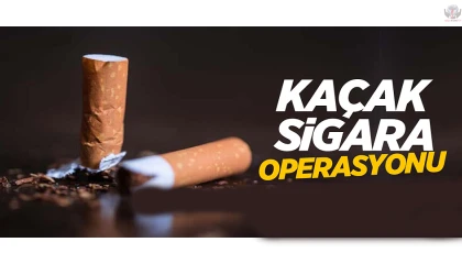 Dörtyolda kaçak sigara ve makaron operasyonu