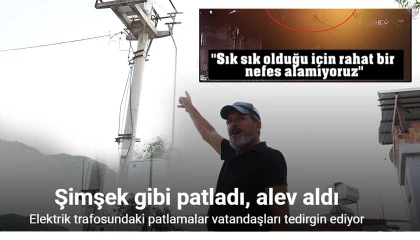 Elektrik trafosundaki patlama vatandaşları tedirgin etti