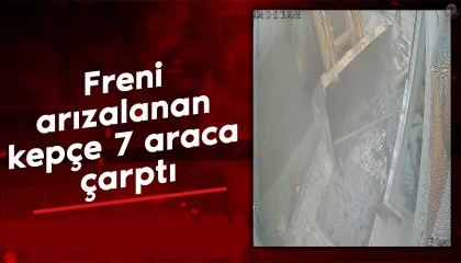 Hatay'da Freni Arızalanan İş Makinesi Kaza Yaptı