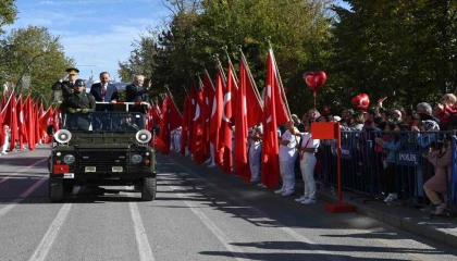 Ispartada Cumhuriyetin 101inci yılı coşkuyla kutlandı