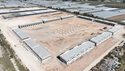 Kınık Toptancı Hal Kompleksi yapımı devam ediyor