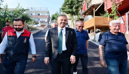 Mahalle sakinlerinden Başkan Toptaşa teşekkür